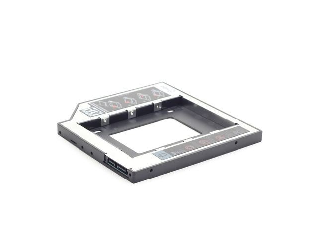 Kieszeń na drugi dysk do laptopa 2.5" SATA montaż do zatoki SATA 12.7 mm SSD; HDD - obrazek 3