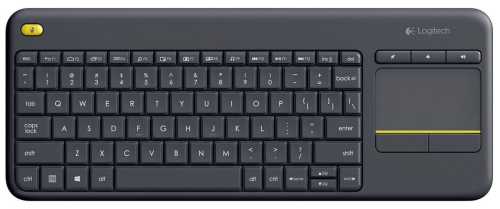 Klawiatura bezprzewodowa Logitech Touch Keyboard K400+ Czarna