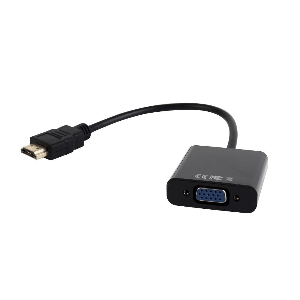 Adapter HDMI męski na VGA żeński + Audio Gembird - obrazek 3