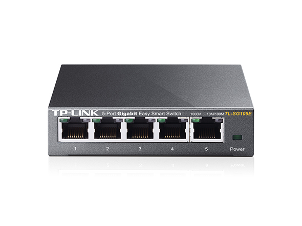 Switch TP-Link TL-SG105E 5x10/100/1000 MB/s Easy Smart - Metalowa obudowa - obrazek 2