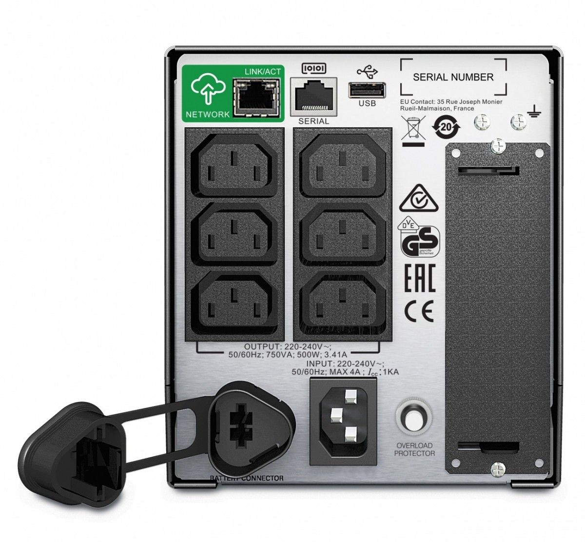 Zasilacz awaryjny UPS - APC Smart-UPS 750VA SmartConnect - obrazek 2