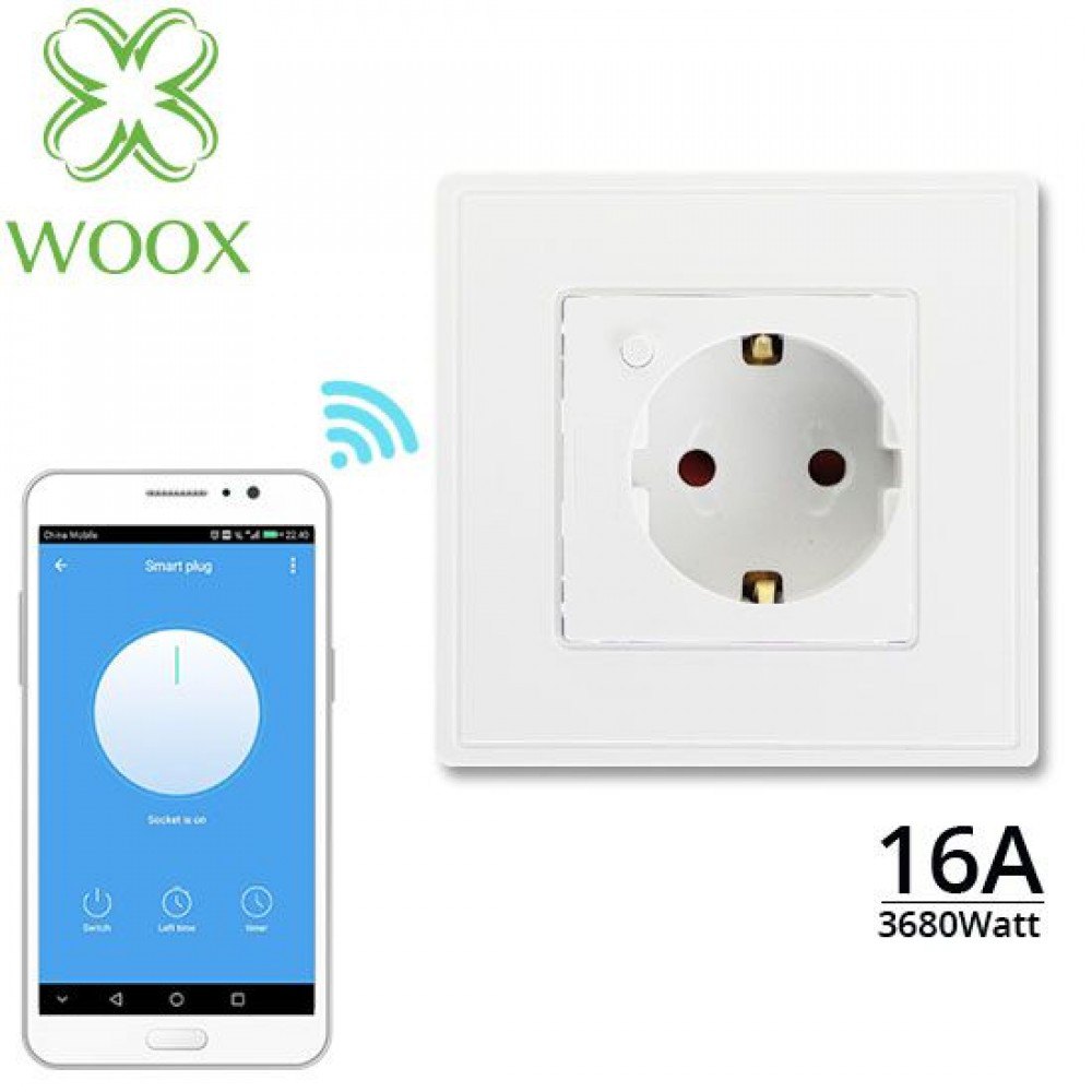 Gniazdko Smart WiFi Woox podtynkowe