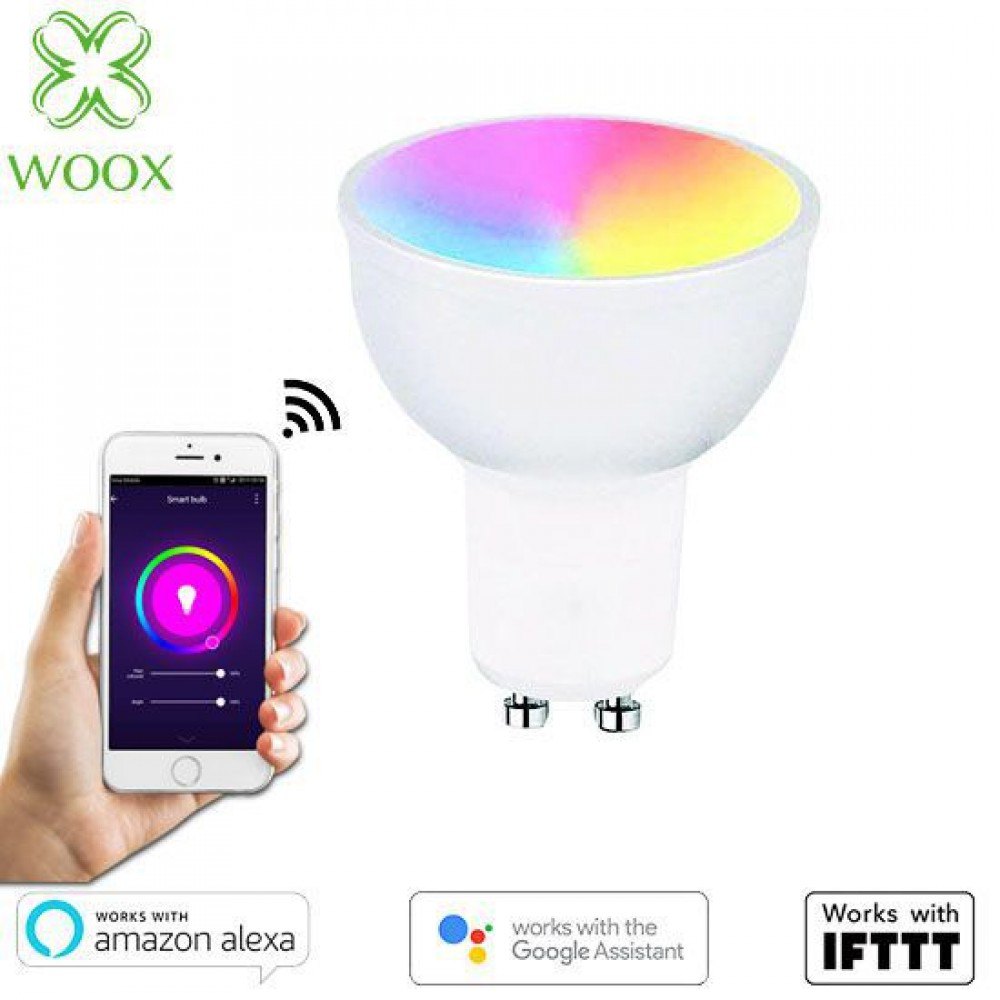 Żarówka Smart WiFi LED RGBW 4.5W GU10 Woox