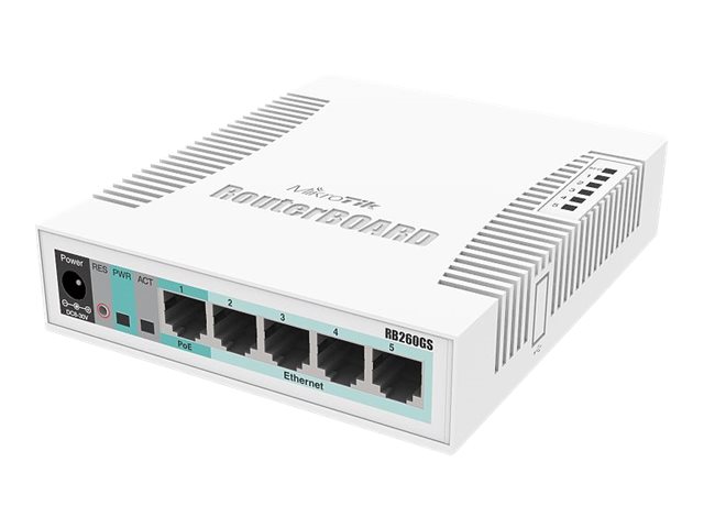 Switch MikroTik CSS106-5G-1S SwitchOS 5xGig LAN, 1xSFP