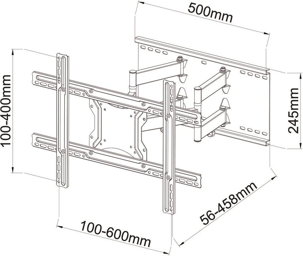 Uchwyt do mocowania LCD 40" - 80" - 60 Kg Scienny uchylny ART - obrazek 3