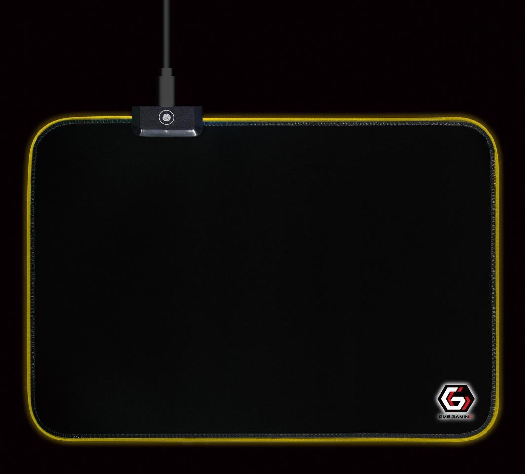 Podkładka pod mysz Gembird LED RGB 250 x 350 mm - obrazek 4