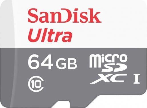 - karta pamieci MicroSD 64GB SDXC SanDisk Ultra 100MB/s