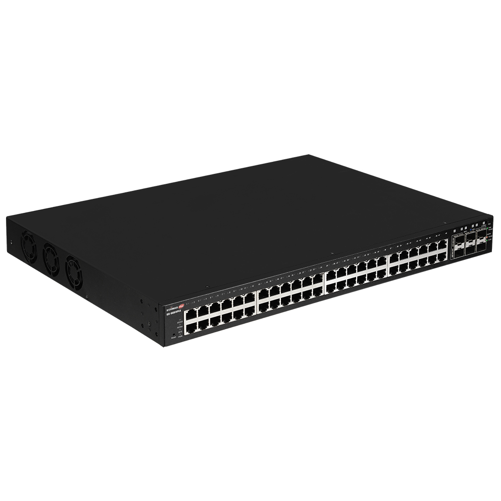 Switch Edimax GS-5654LX 48-Port Gigabit PoE+ Web Smart 6xSFP+ - obrazek 2