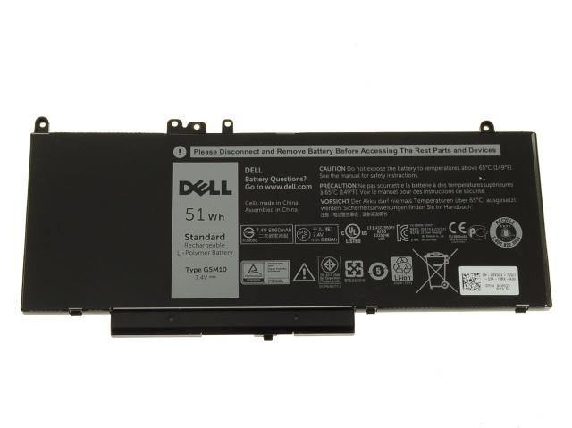 Bateria do laptopa Dell 51Wh, 4-cell, Li-Ion, 11.1V, Dell Latitude E5250/E2570/E5450/E5470/E5550/E5570
