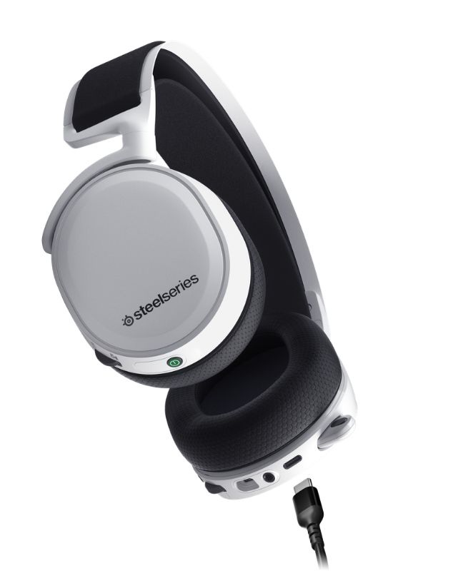 Słuchawki bezprzewodowe SteelSeries Arctis 7+ Białe - obrazek 2