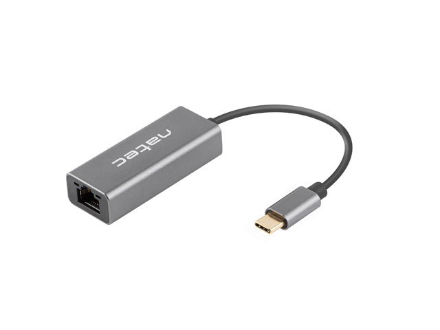 Karta sieciowa USB-C LAN Gigabit Ethernet 10/100/1000 Mb/s RJ45 Natec Cricket - obrazek 2
