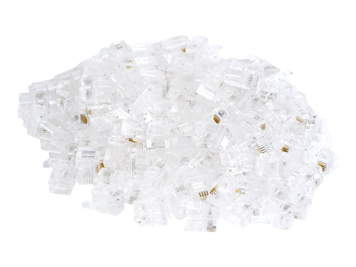 Wtyk RJ11 zaciskany telefoniczny 100 szt. 6P4C