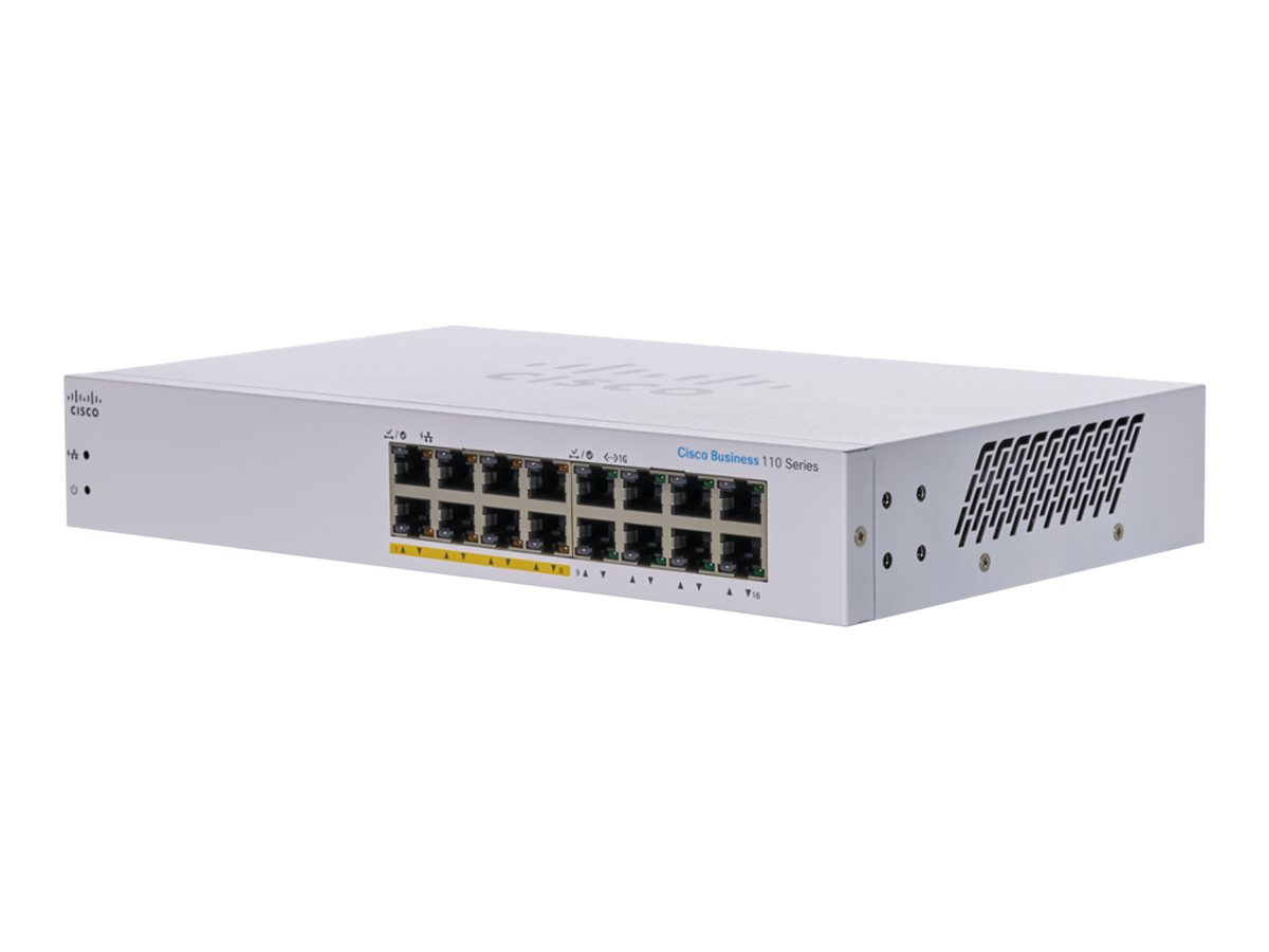 Switch Cisco CBS110-16PP 16-Port Gigabit Switch PoE