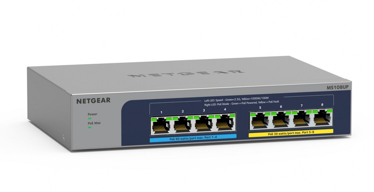 Switch Netgear MS108UP 8x2.5GE PoE++ - obrazek 4