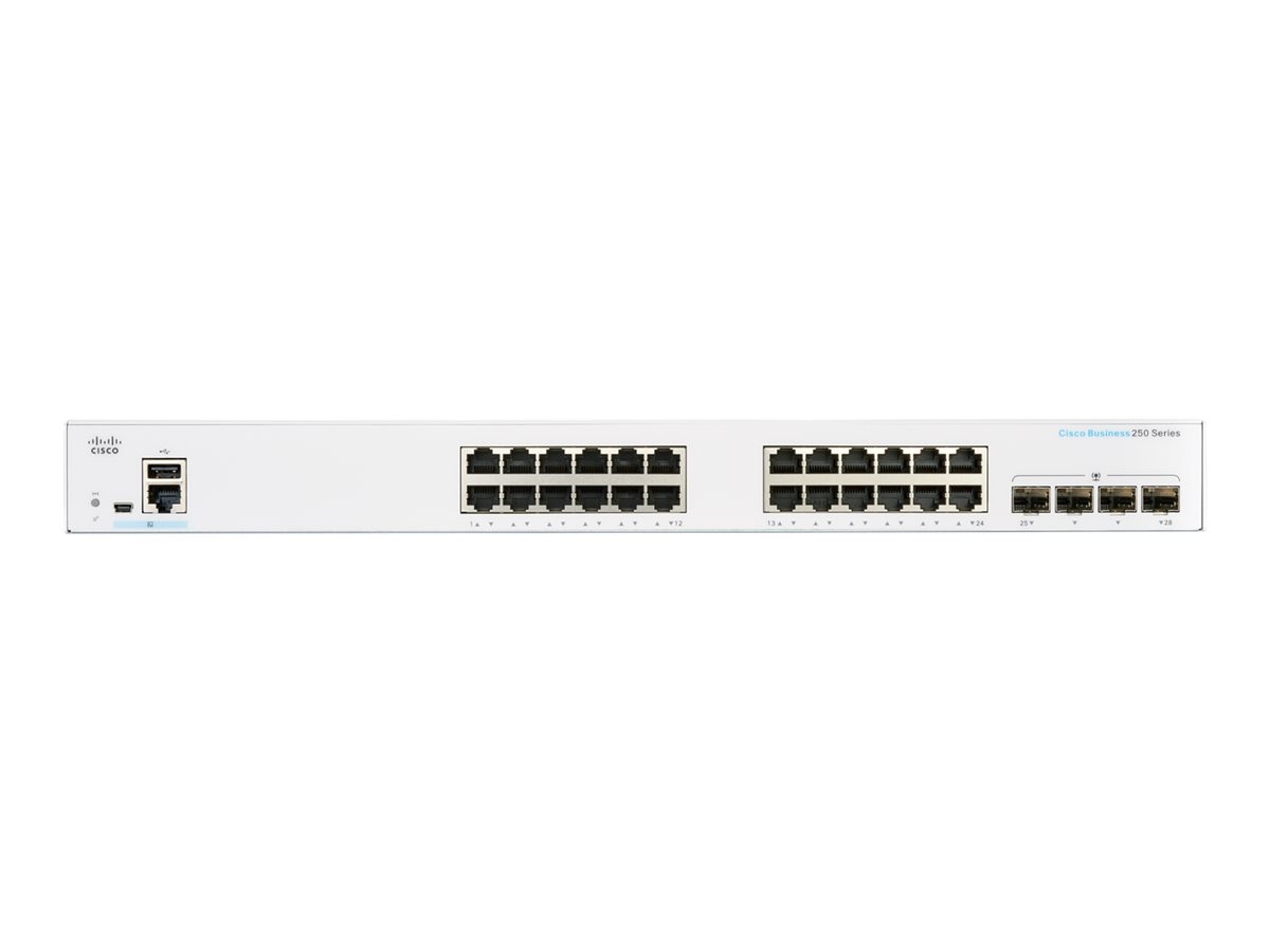 Switch Cisco CBS250-24T-4G Smart 24-port Gigabit 4X1G SFP - obrazek 2
