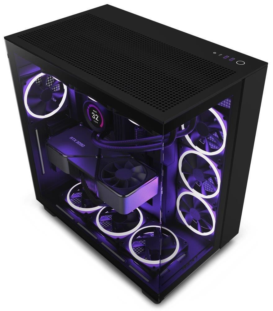 Obudowa NZXT H9 Flow z oknem Czarna