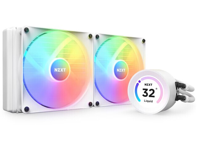 Chłodzenie wodne NZXT Kraken Elite 280 RGB LCD White