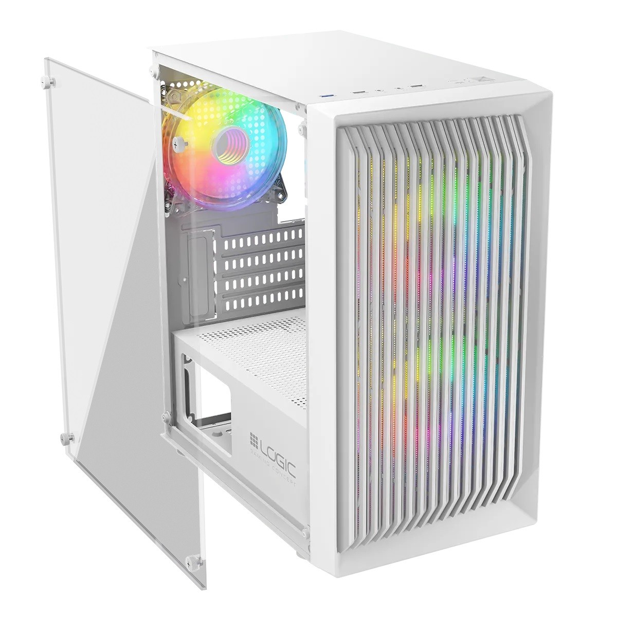 Obudowa Logic Atos ARGB MINI Biała - obrazek 5