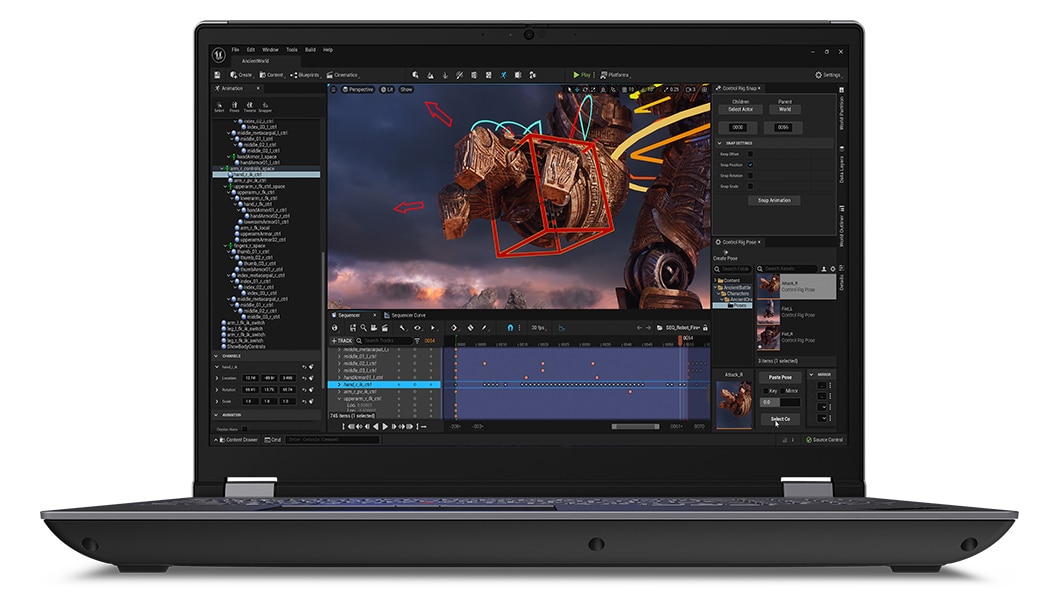 Laptop Lenovo ThinkPad P16 G2 16" WQXGA Core i7 13850HX 32GB 1TB SSD RTX A3500 MS Windows 11 Professional