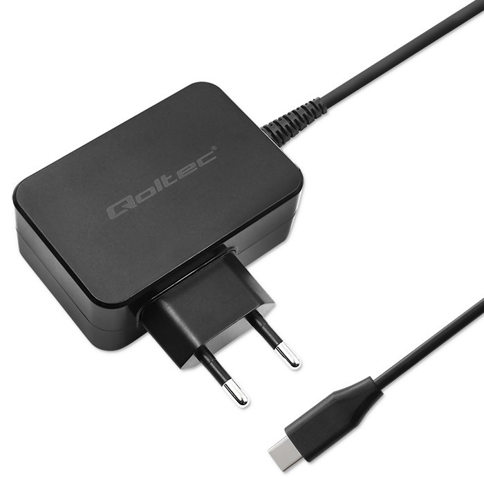 Ładowarka sieciowa USB GaN 30W 1 x USB Type-C Qoltec - obrazek 2