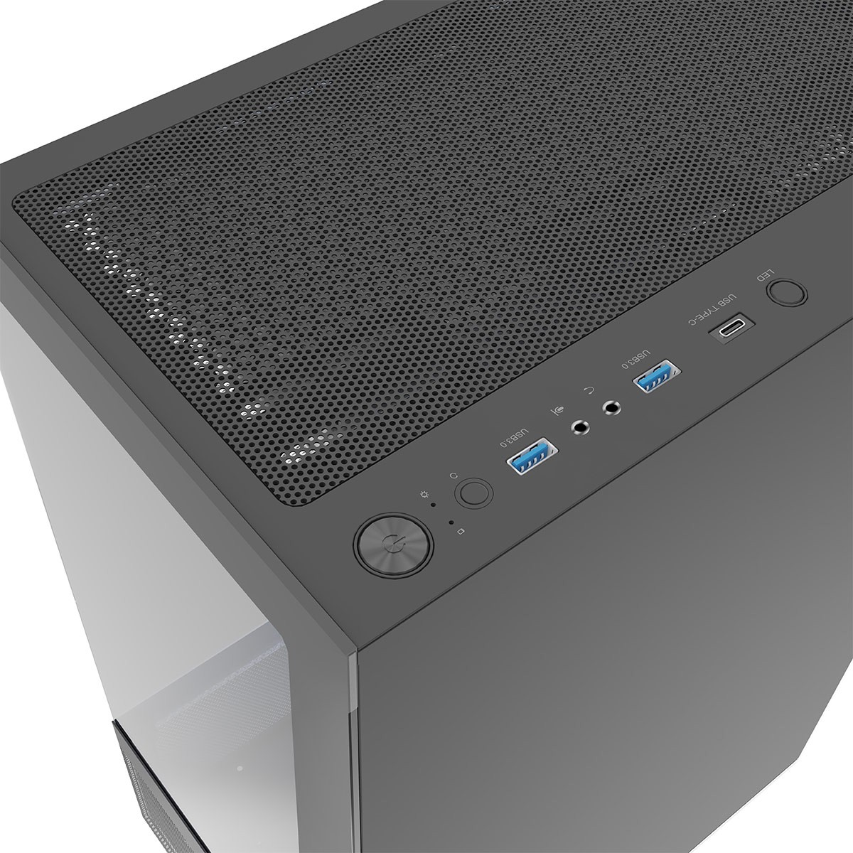 Obudowa Logic Look ARGB Czarna - obrazek 2