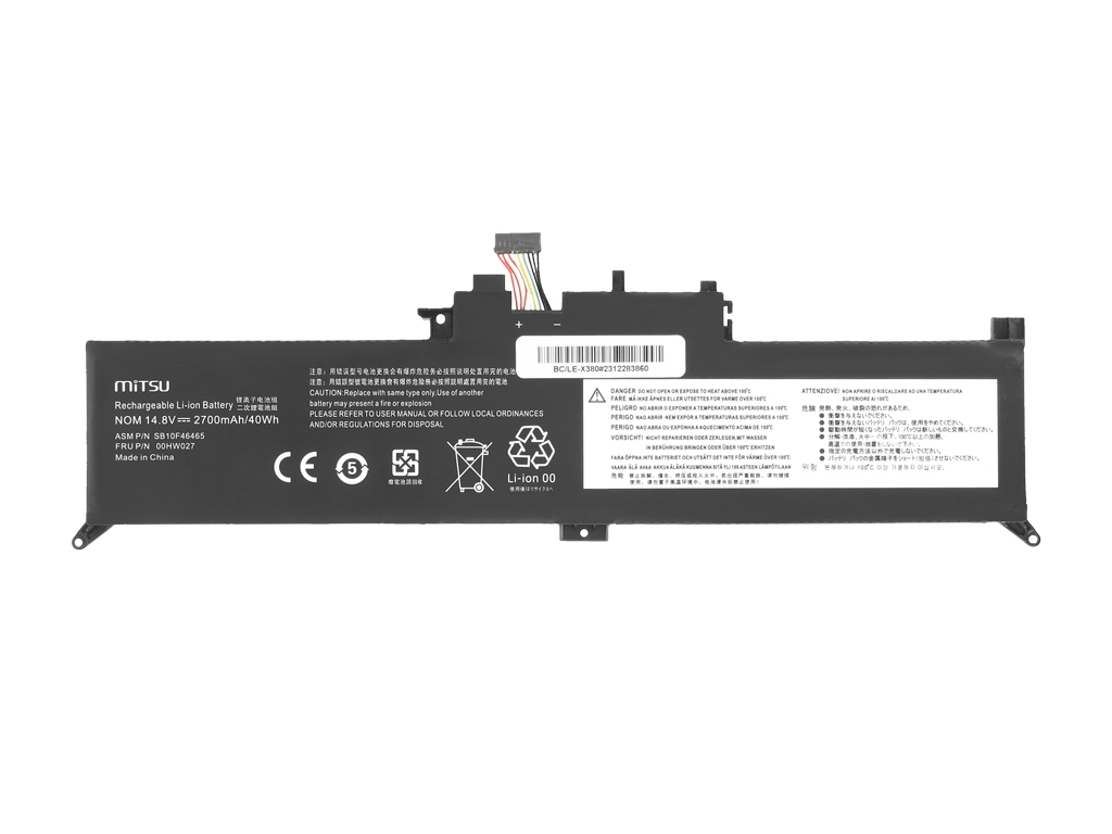 Bateria do laptopa ThinkPad Yoga 260, 370, X380 11.8 V 2700 mAh - obrazek 4