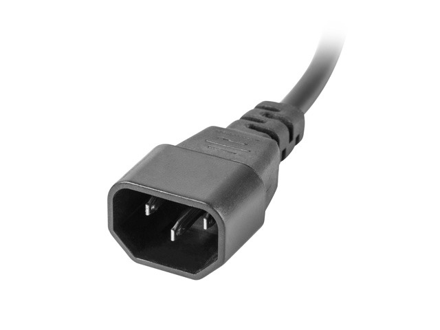 Listwa zasilająca Lanberg Rack 19" 1U 250V/16A 4000W 7 x FR ; wtyk Uni-schuko 2.0 m czarna - obrazek 2