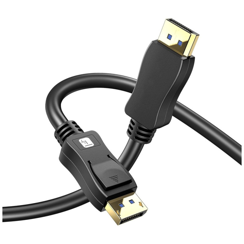 Kabel DisplayPort męski na DisplayPort męski v.2.1 1.0m Techly 4K 120Hz - obrazek 2
