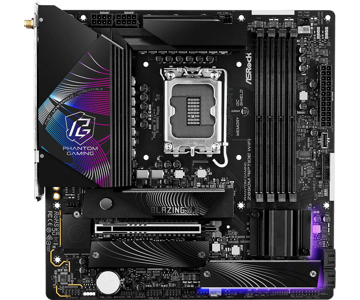 Płyta Socket LGA1851 ASRock Z890M RIPTIDE WIFI - obrazek 4