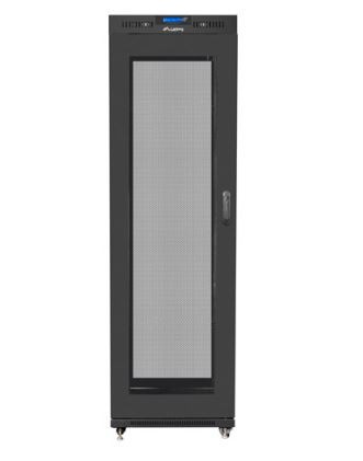 Szafa stojąca rack 19" 42U 600x1000mm czarna (drzwi przednie perforowane) LCD Lanberg - obrazek 2