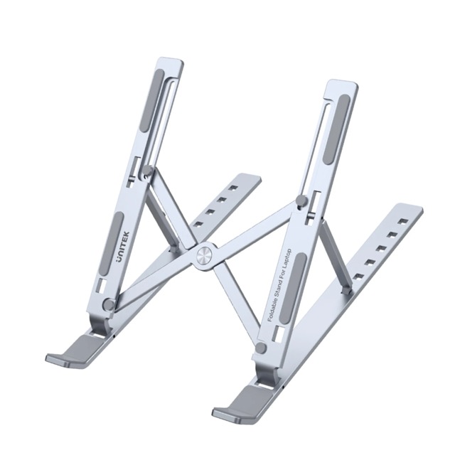 Podstawka pod laptop aluminiowa, składana Unitek