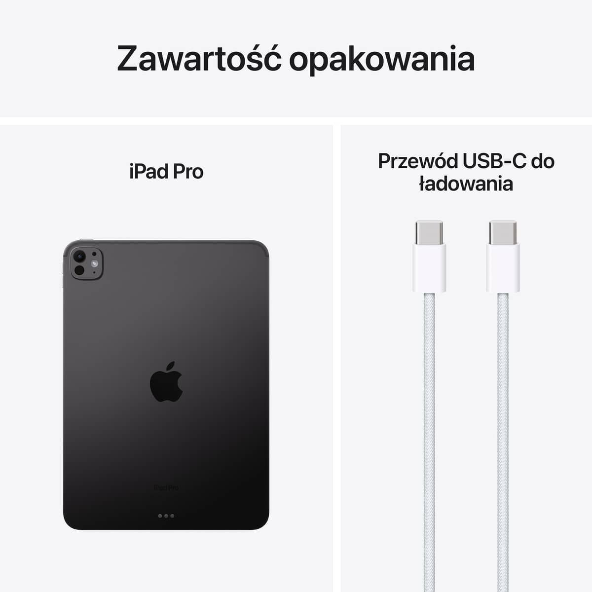 Apple iPad Pro 11" M4 Wi-Fi 1TB Szkło standardowe - Gwiezdna Czerń - obrazek 3