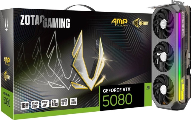 GeForce RTX 5080 16GB Zotac AMP Extreme Infinity