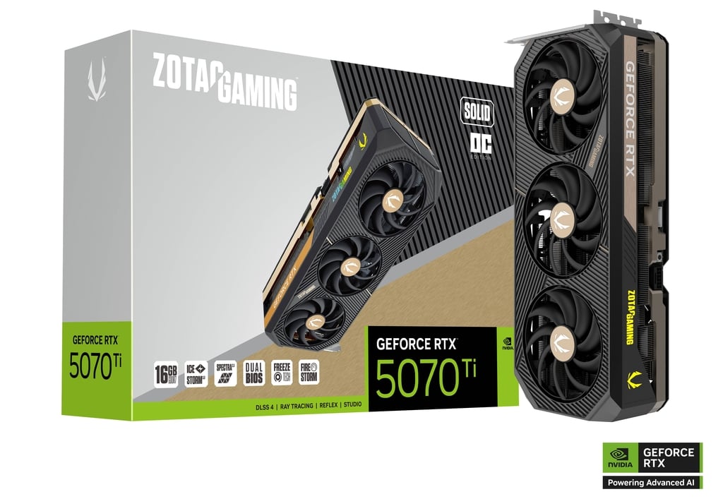 GeForce RTX 5070 Ti 16GB Zotac Solid OC