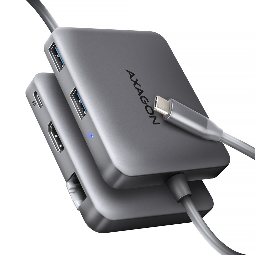 Stacja dokująca do laptopa USB Type-C 4K 1x HDMI 1x Ethernet 2x USB 3.0 1x USB-C PD 100W Axagon
