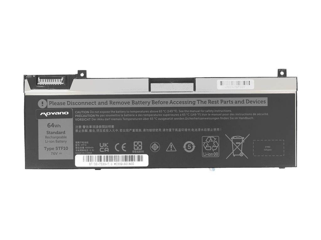 Bateria do laptopa Dell Precision 7530, 7540, 7730 7.6V 8421 mAh - obrazek 2