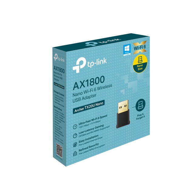 Bezprzewodowa karta sieciowa USB Wi-Fi 6 AX1800 TP-Link Archer TX20U Nano - obrazek 2