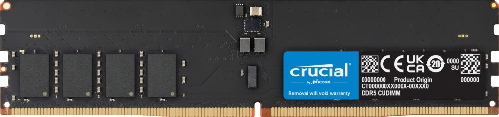 CUDIMM PC-6400 DDR5 32GB Crucial