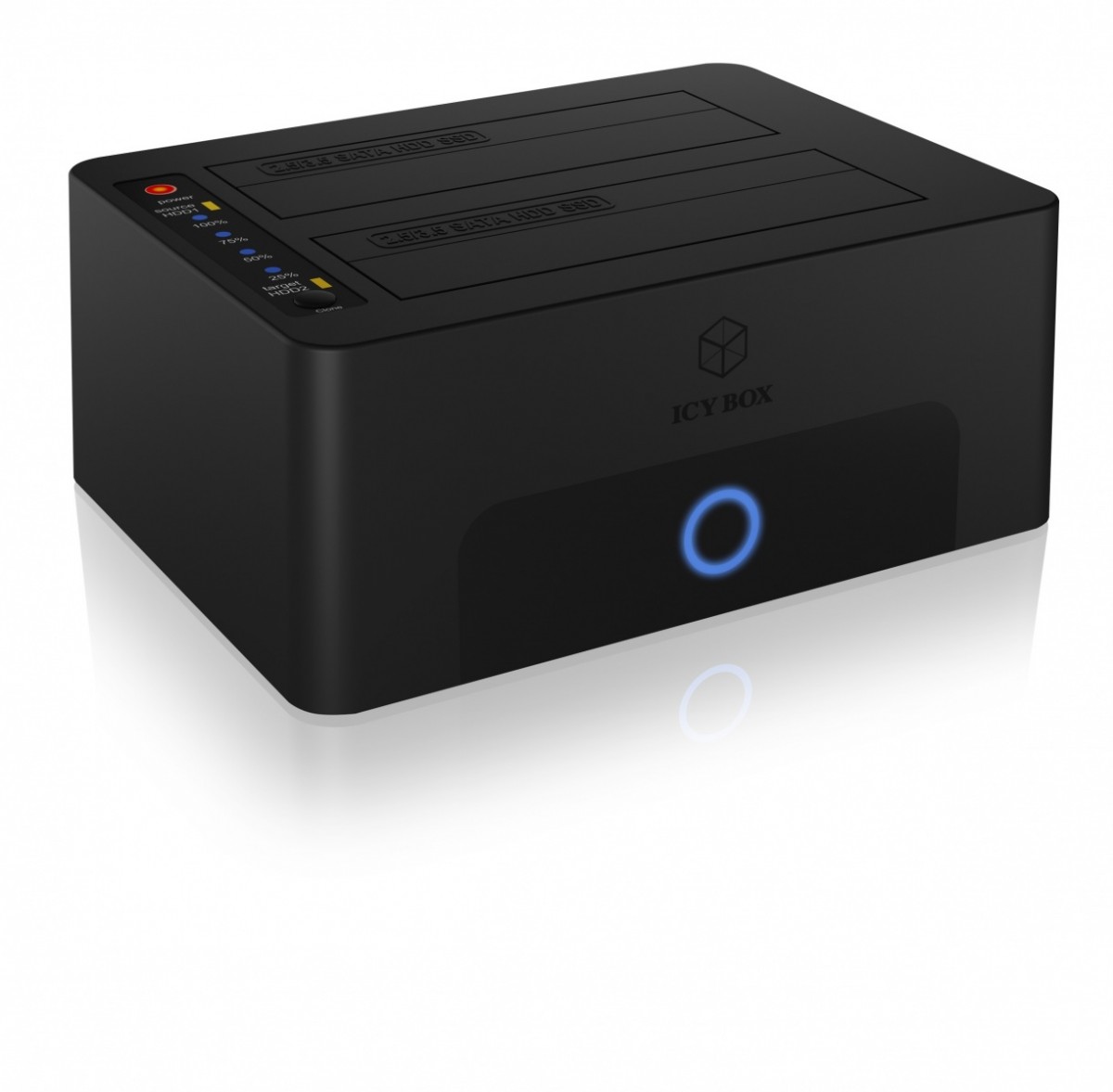 Stacja dokująca dla dysków 2 x HDD 2.5 i 3.5 USB 3.0 IcyBox - obrazek 3