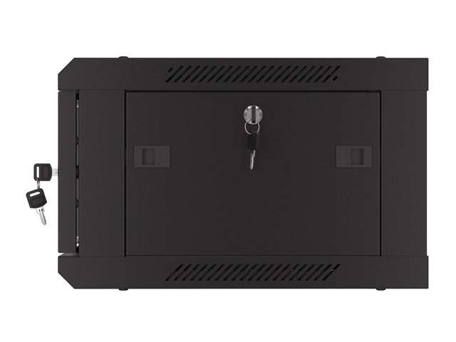 Szafa wisząca rack 19'' 4U 600x450mm szara (drzwi przednie perforowane) Langberg - obrazek 4