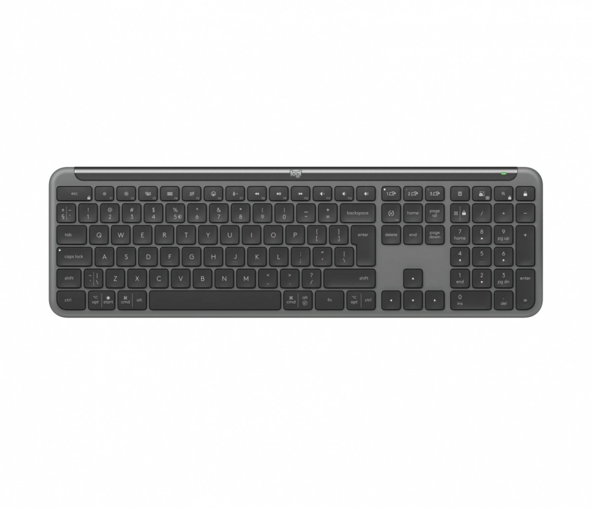 Klawiatura bezprzewodowa Logitech K950 Signature Slim Grafitowa