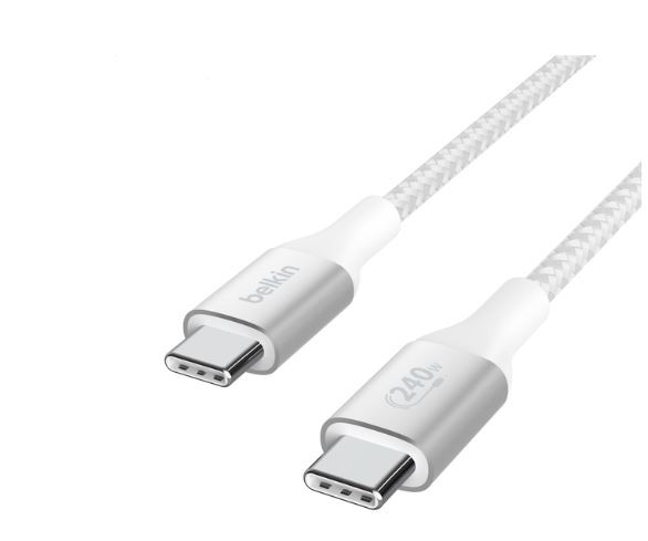 Kabel USB Type-C 2.0 m Belkin 240W Biały