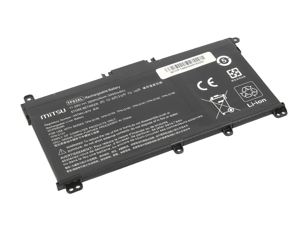 Bateria do laptopa HP 14-BP, Pavilion 14 15 11.55 V 3400 mAh