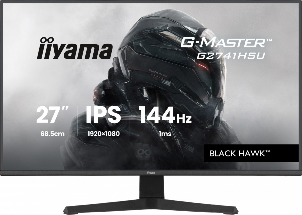 Monitor 27" iiyama G-MASTER gaming series G2741HSU-B1  Black Hawk