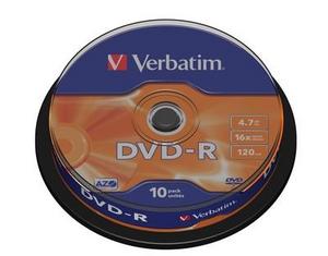DVD-R VERBATIM 4.7GB x16 Cake *10