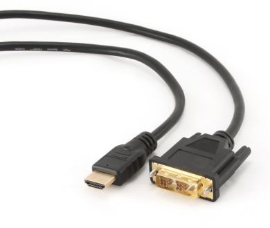 Kabel HDMI męski na DVI-D męski  18+1 Single Link   1.8 m  Gembird