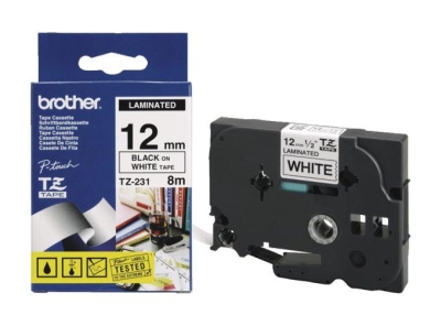 Taśma do drukarki etykiet Brother TZ-231 Laminowana 12mm