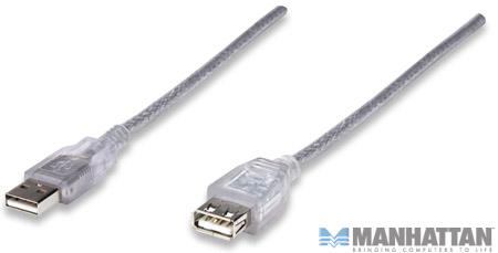 Kabel USB 2.0  przedłużacz  1.8 m  Manhattan
