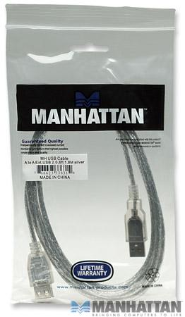 Kabel USB 2.0 przedłużacz 1.8 m Manhattan - obrazek 2