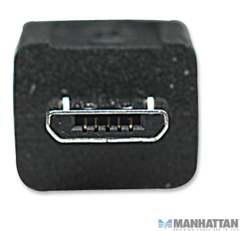 Kabel USB 2.0 męski A na microUSB męski 1.8 m Manhattan - obrazek 4